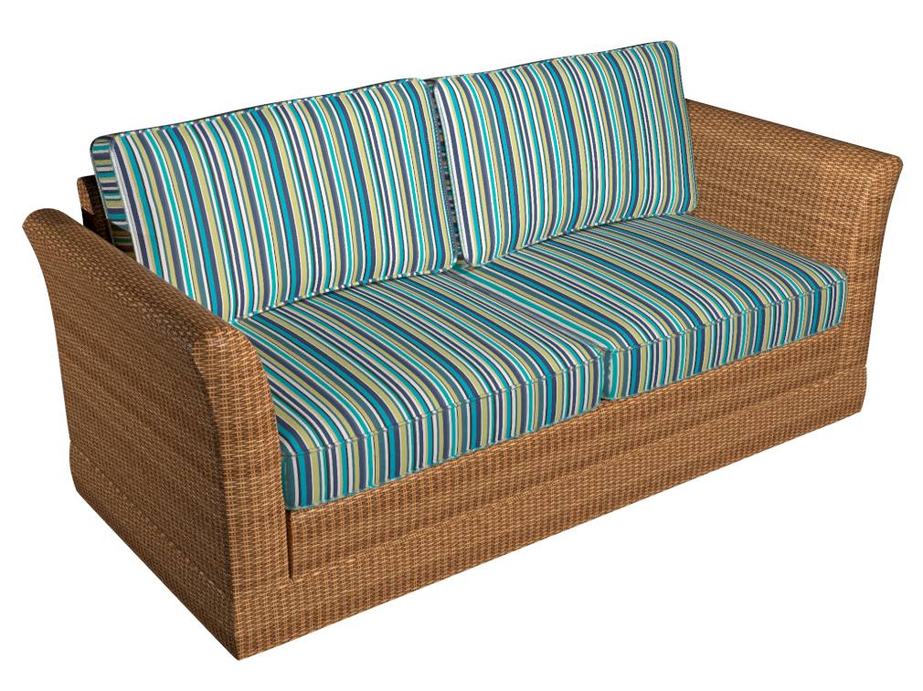 Mirage Stripe - Blue,Green Stripe Upholstery Fabric 54 Inches"