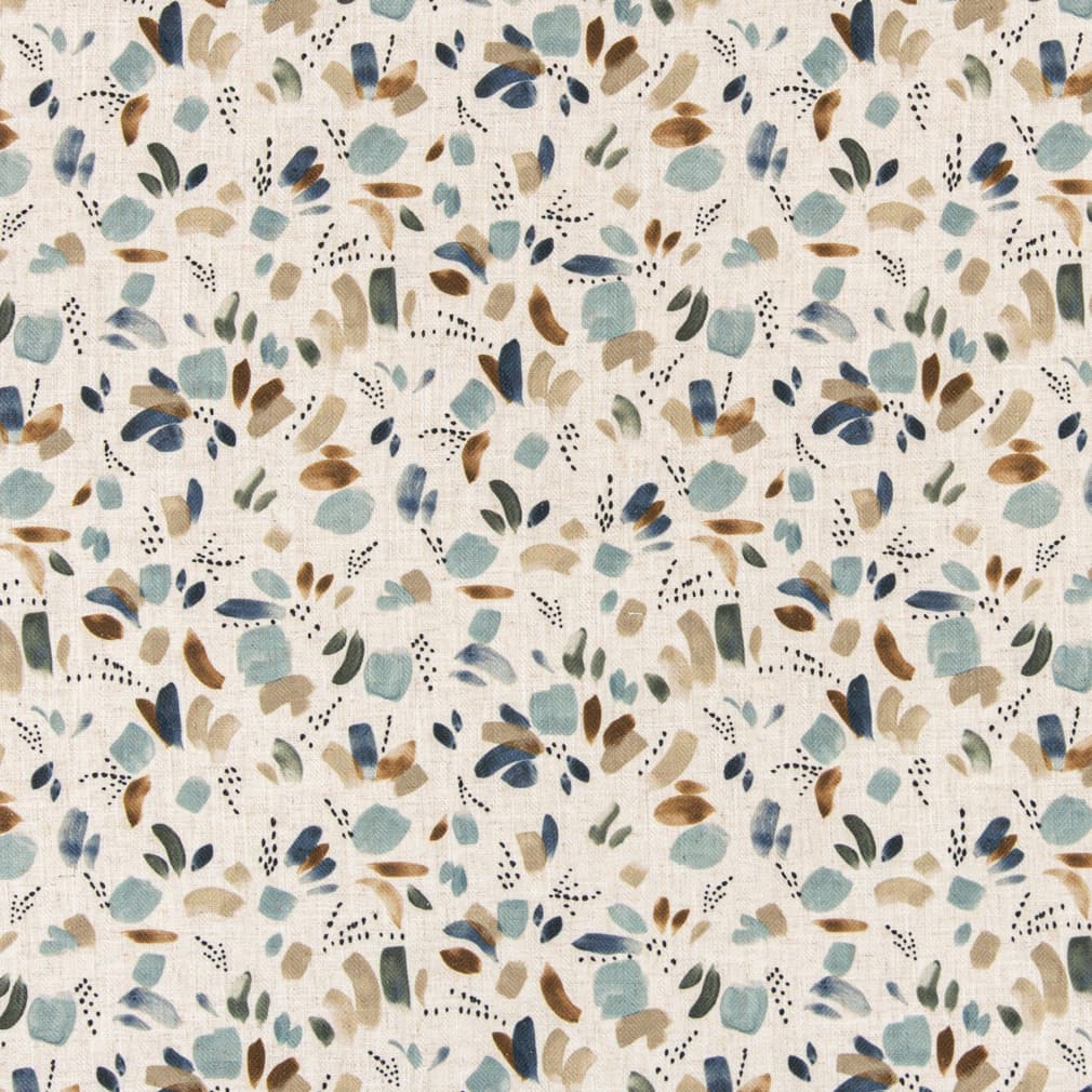 Mineral - Aqua & Teal,Blue Abstract & Geometric Upholstery Fabric 54 Inches"
