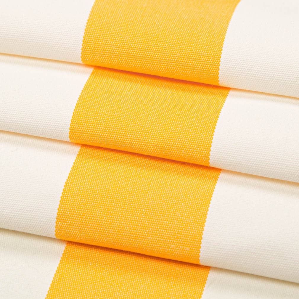 Cabana Sunshine - Gold & Yellow Stripe Upholstery Fabric 54 Inches"