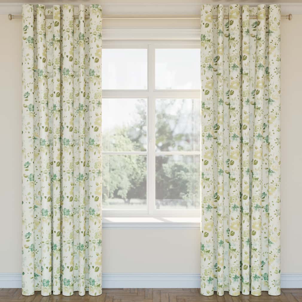 Upholstery Fabric - Green Floral Upholstery Fabric 54 Inches"