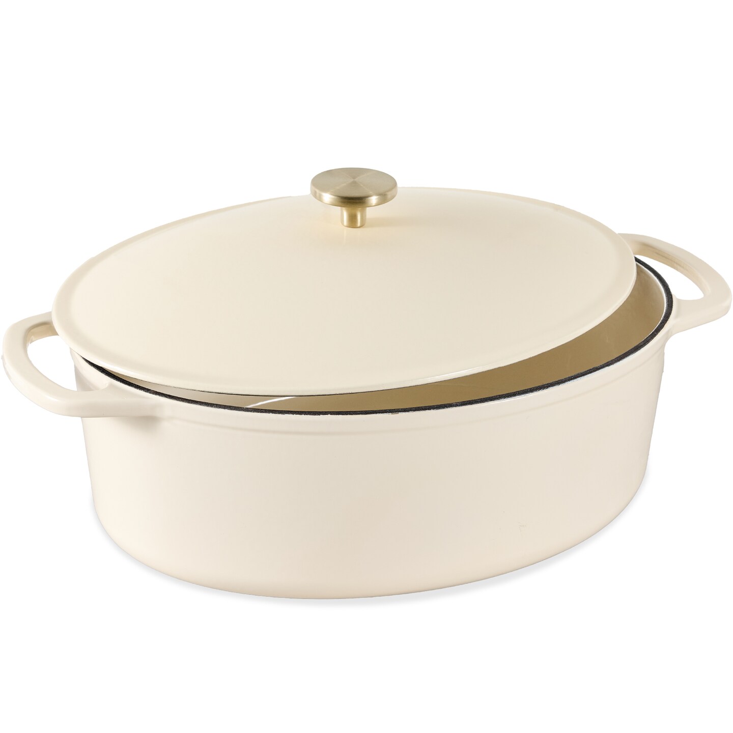 Best Choice Products Oval 7.5 Quart Cast-Iron Dutch Oven, Heavy-Duty w/ Enamel, Side Handles