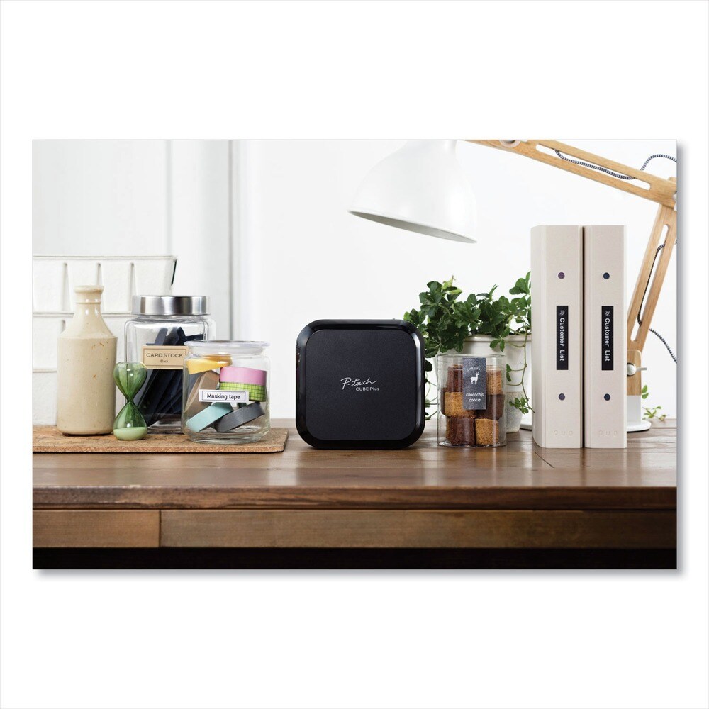 Brother P-Touch PT-P710BT CUBE 5 in. x 2.6 in. x 5 in. 20 mm/s Print Speed Wireless Label Maker