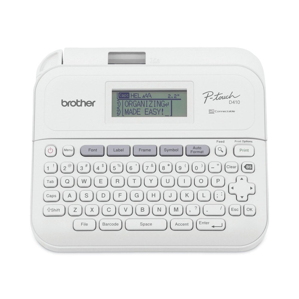 Brother P-Touch P-Touch PT-D410 8.9 in. x 3.9 in. x 12.3 in. 20 mm/s Advanced Connected Label Maker