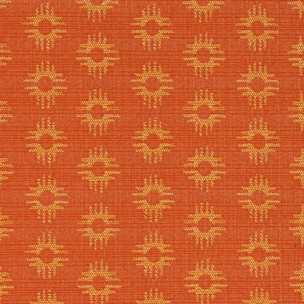 Persimmon - Orange & Rust Abstract & Geometric Upholstery Fabric 54 Inches"
