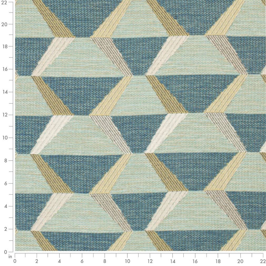 Upholstery Fabric - Aqua & Teal Abstract & Geometric Upholstery Fabric 54 Inches"