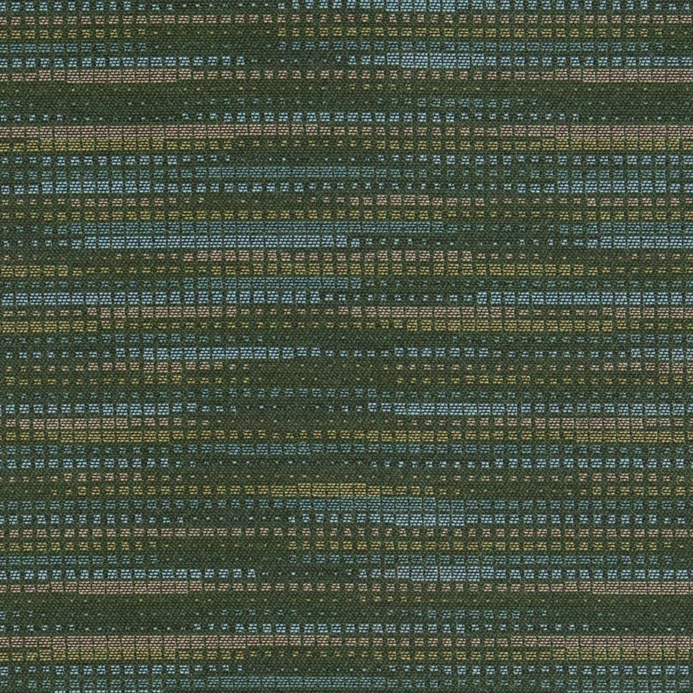 Olive - Green Abstract & Geometric Upholstery Fabric 54 Inches"
