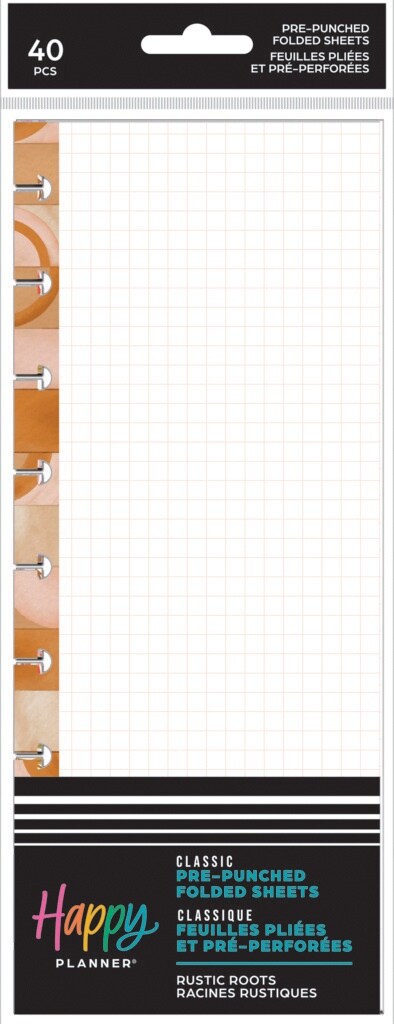 Happy Planner Grocery List Classic Folded Fill Paper-Rustic Roots