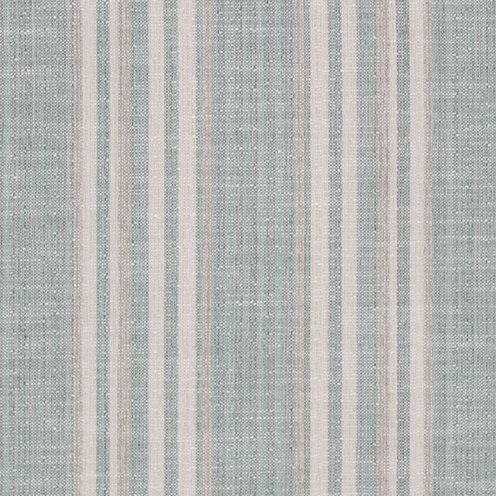 Upholstery Fabric - Aqua & Teal Stripe Upholstery Fabric 54 Inches"
