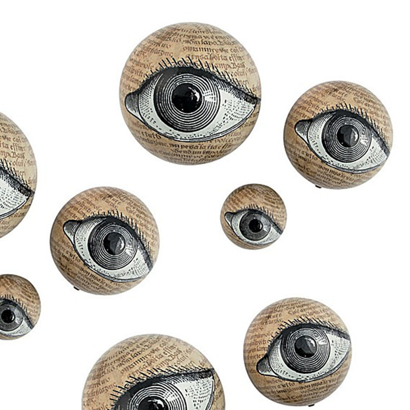 Styrofoam Eyeball Orbs Halloween Tabletop Decorations 3 1/2 Inch