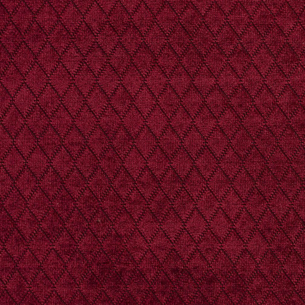 Wine - Red & Burgundy Diamonds,Plain & Solid,Small Scale Upholstery Fabric 54 Inches"