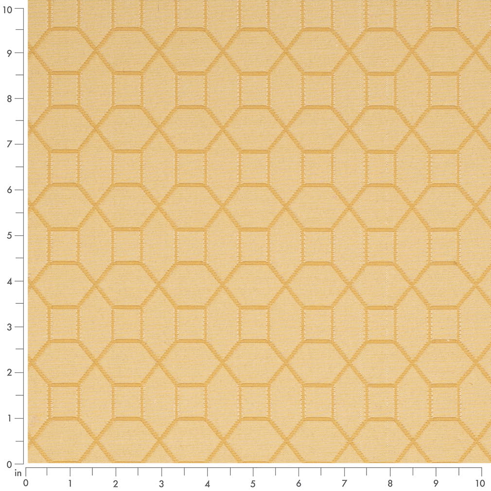 Buttercream - Gold Yellow Abstract Geometric Upholstery Fabric 54 Inches"