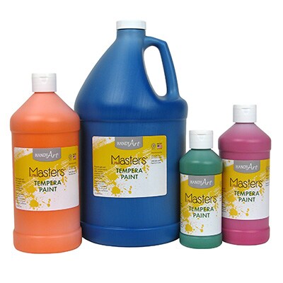 Little Masters Washable Tempera Paint – Orange, 1 Gallon | Non-Toxic Washable Classroom Paint for Kids, Teachers & Artists