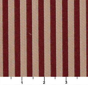 Port Stripe - Red & Burgundy Stripe Upholstery Fabric 54 Inches"