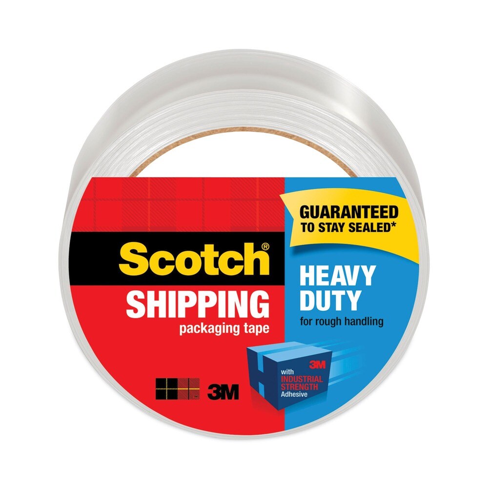 Scotch 3850 1.88 in. x 54.6 yards 3 in. Core Heavy-Duty Packaging Tape - Clear (1-Roll)