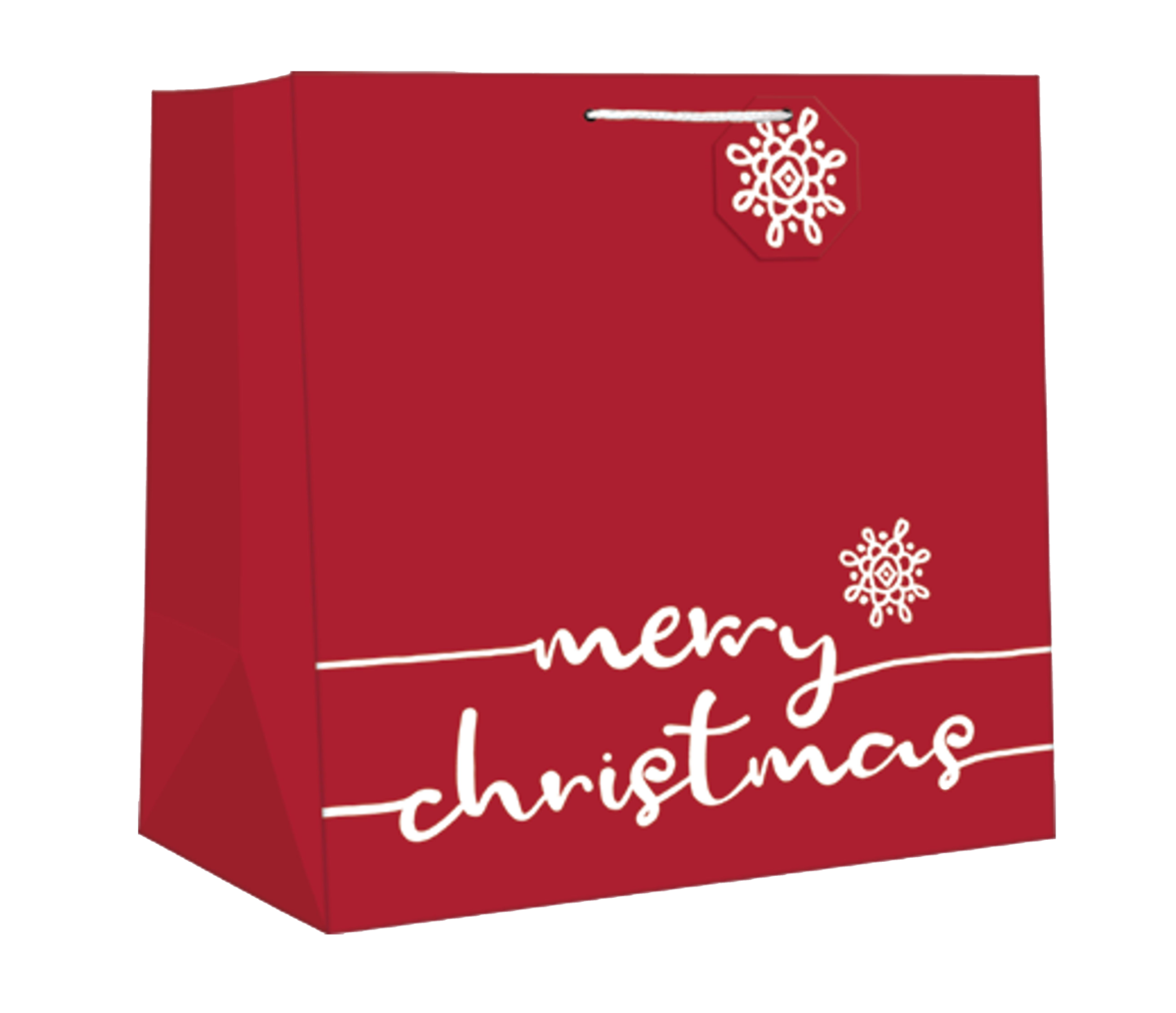 Square Jumbo Gift Bag - Merry Christmas