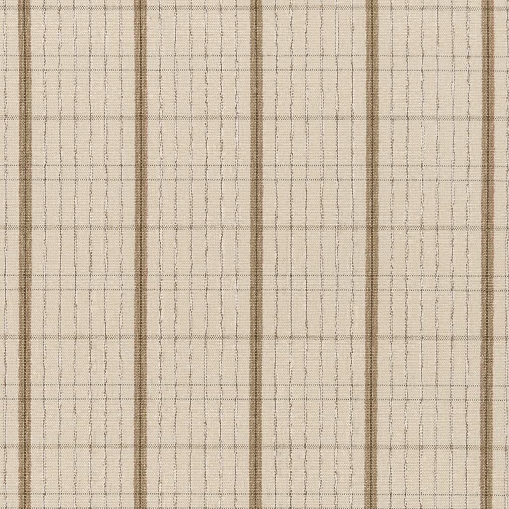 Upholstery Fabric - Beige & Taupe Plaid Upholstery Fabric 54 Inches"