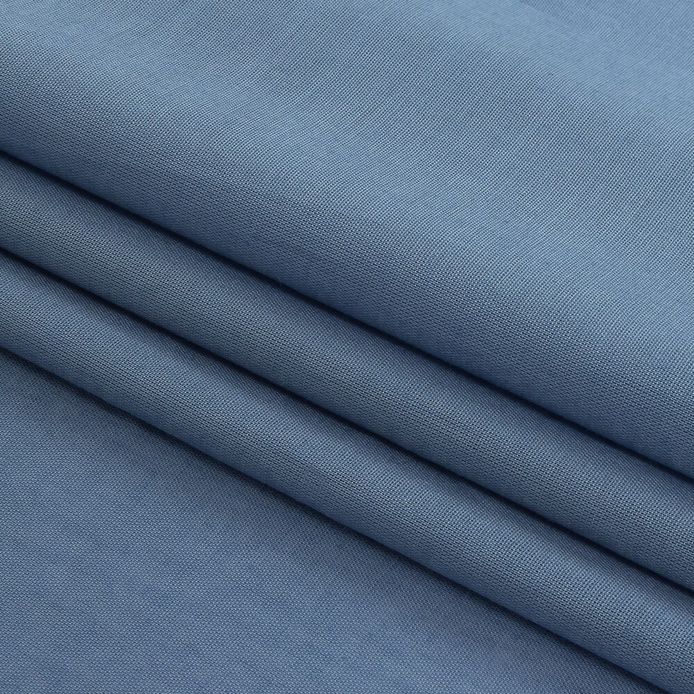 1 Yard Denim Mercerized Organic Egyptian Cotton Voile Premium Solid Fabric