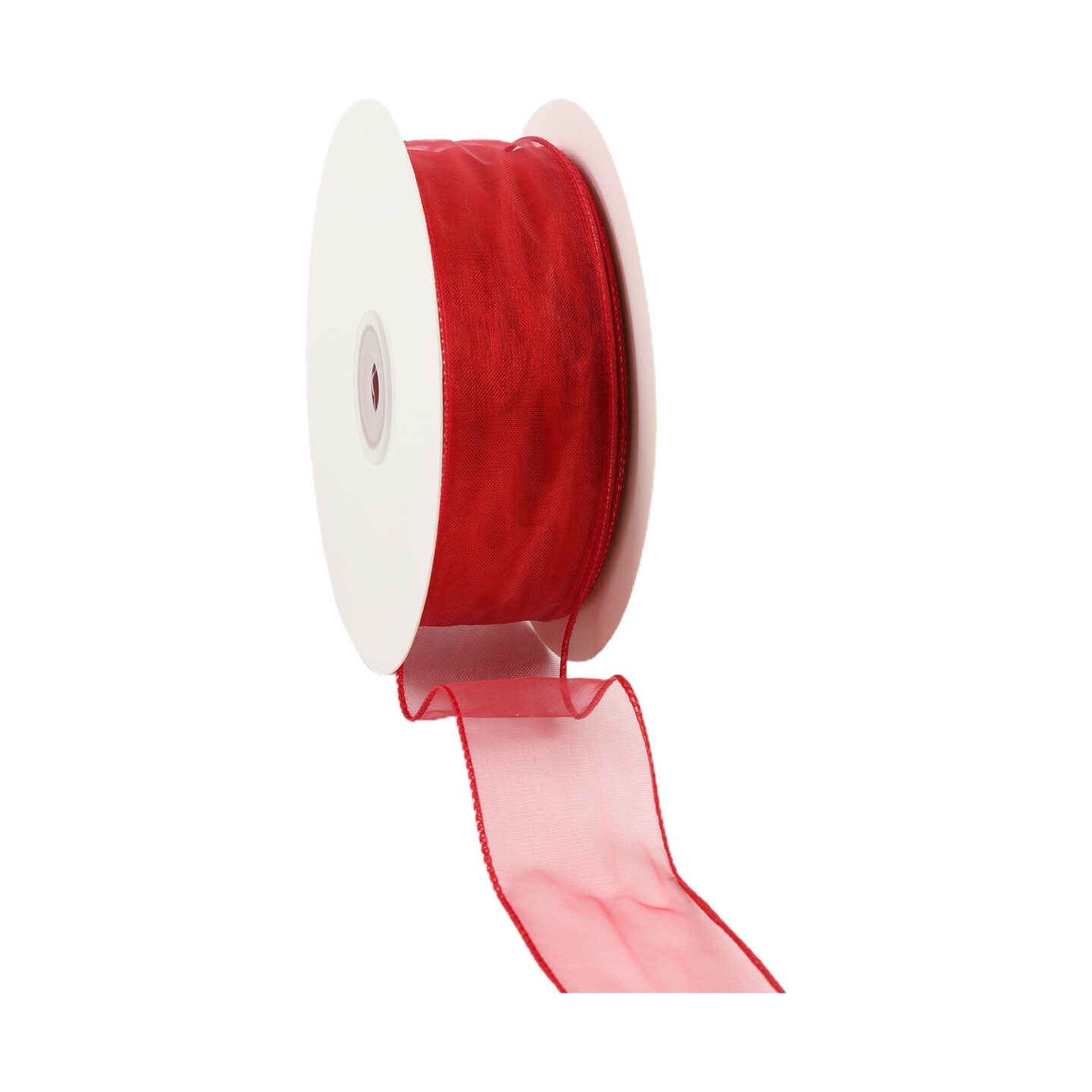 LaRibbons 1 1/2" - 2 1/2" Wired Sheer Ribbon | 50 Yard Roll