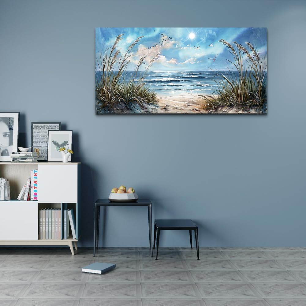 Summer Wall Art Decor For Living Room Wall Decor Sunshine Ocean Scenery
