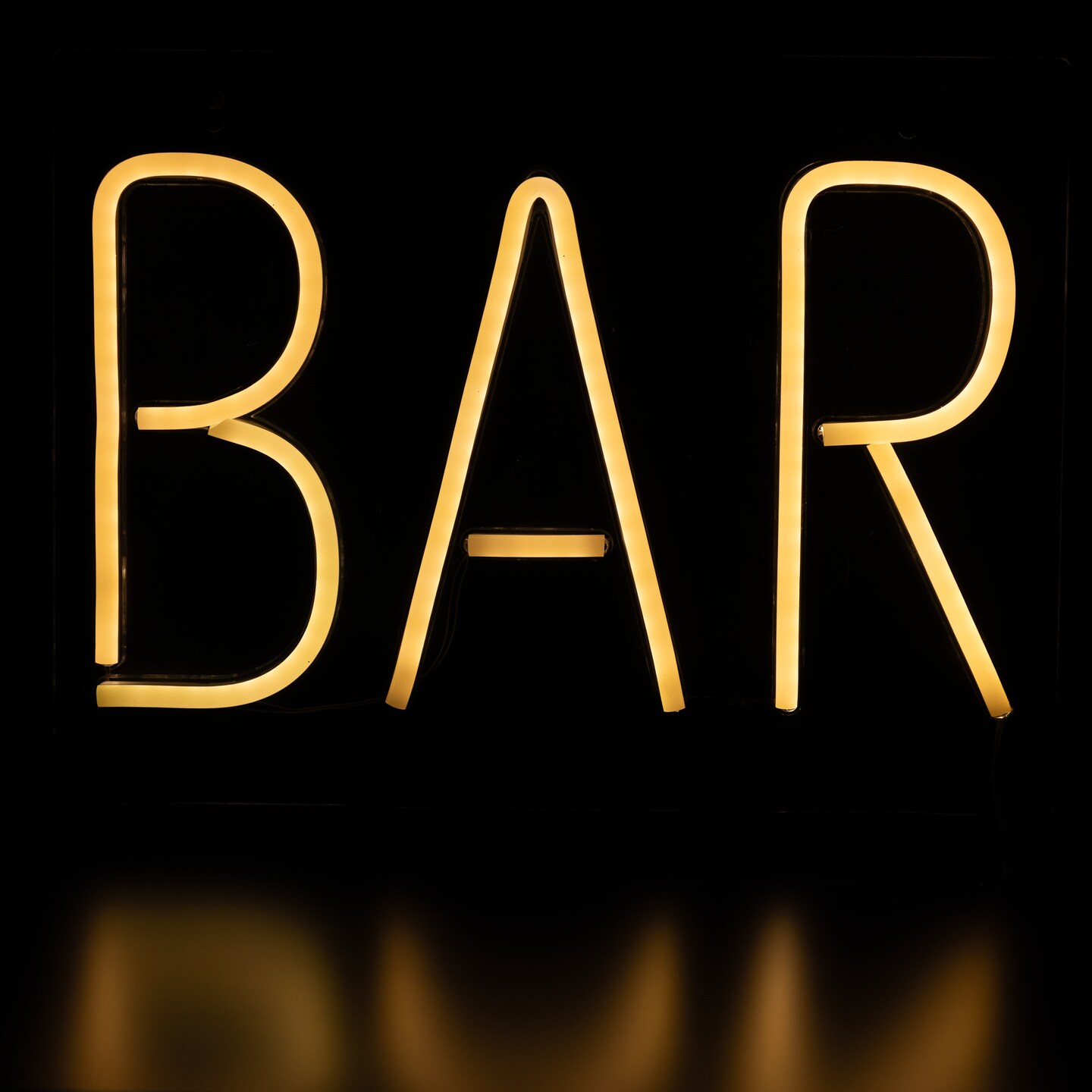 Northlight LED Bar Neon Lighted Wall Sign - 16&#x22; - Yellow