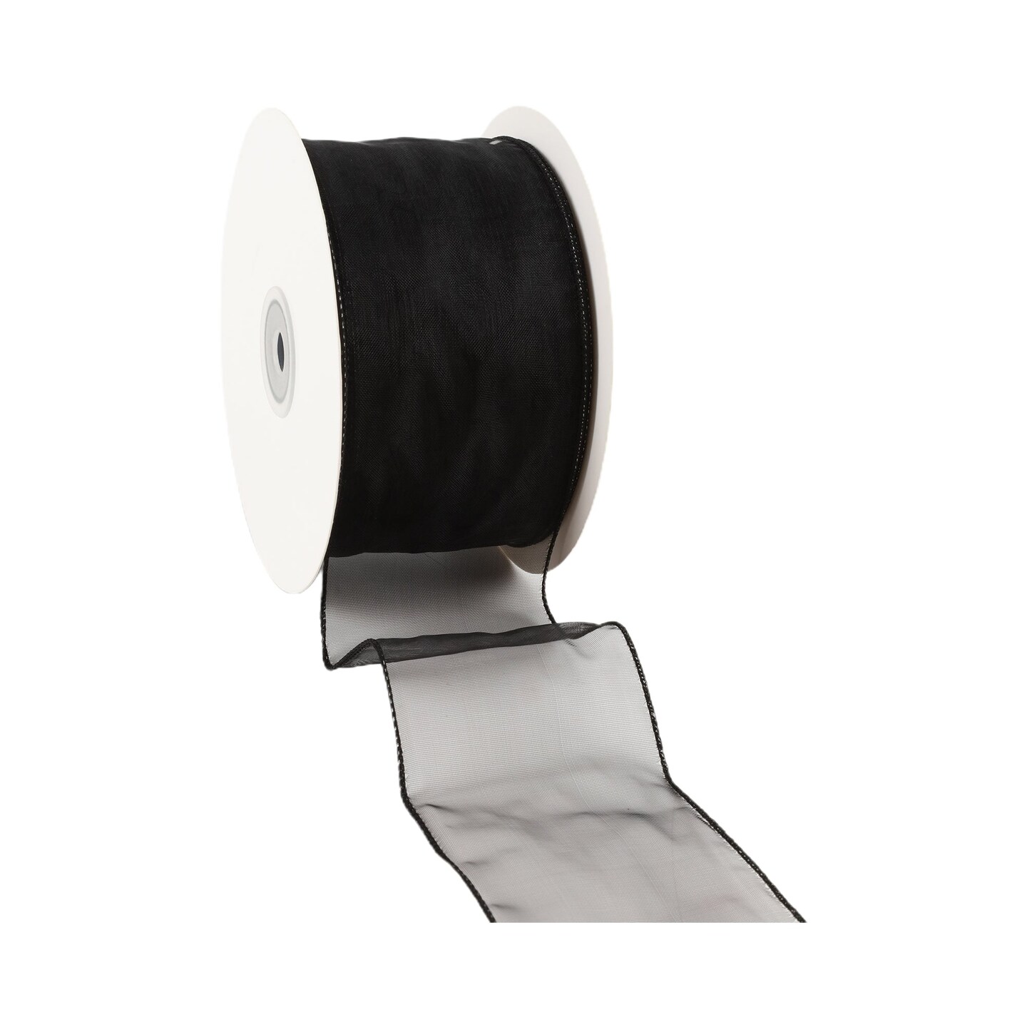 LaRibbons 1 1/2&#x22; - 2 1/2&#x22; Wired Sheer Ribbon | 50 Yard Roll