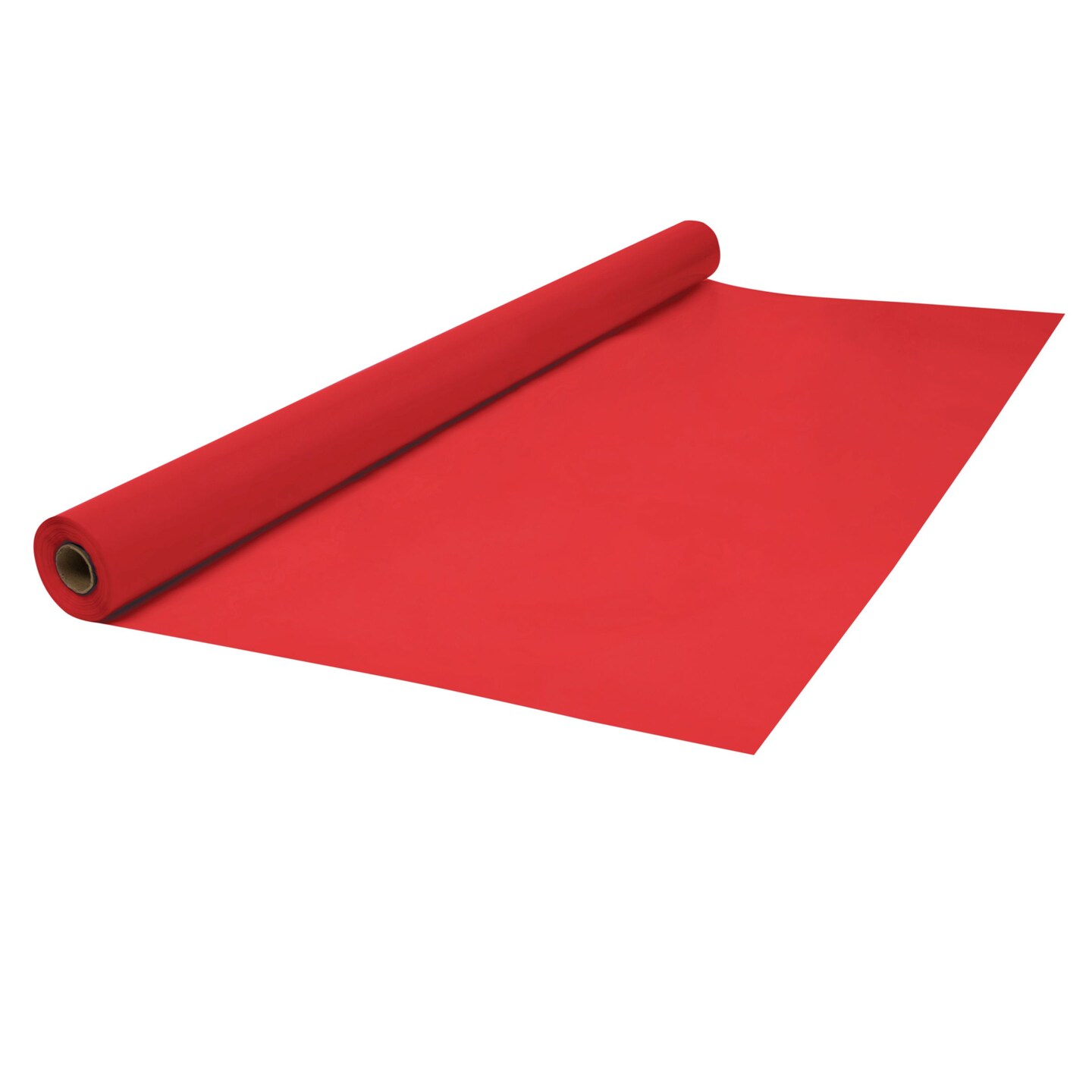 Jumbo Plastic Red 40" x 300' Table Cover Roll - 1 Table Cover Roll