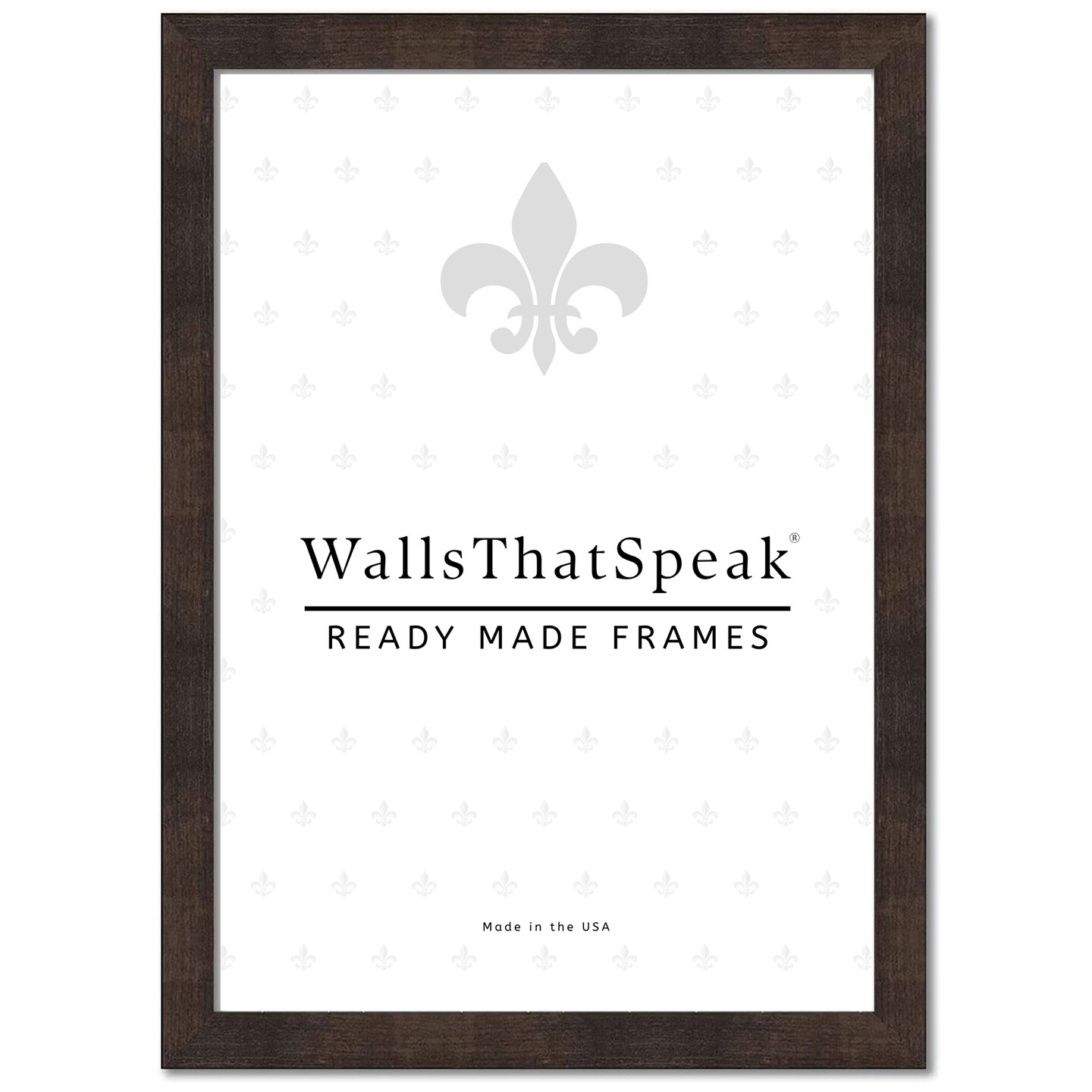 24x33 Picture Frame Bauhaus 125, 1.25&#x22; MDF Wood Composite Moulding, Faux Woodgrain Wall Display Frame for Art, Posters, or Photos by wallsthatspeak