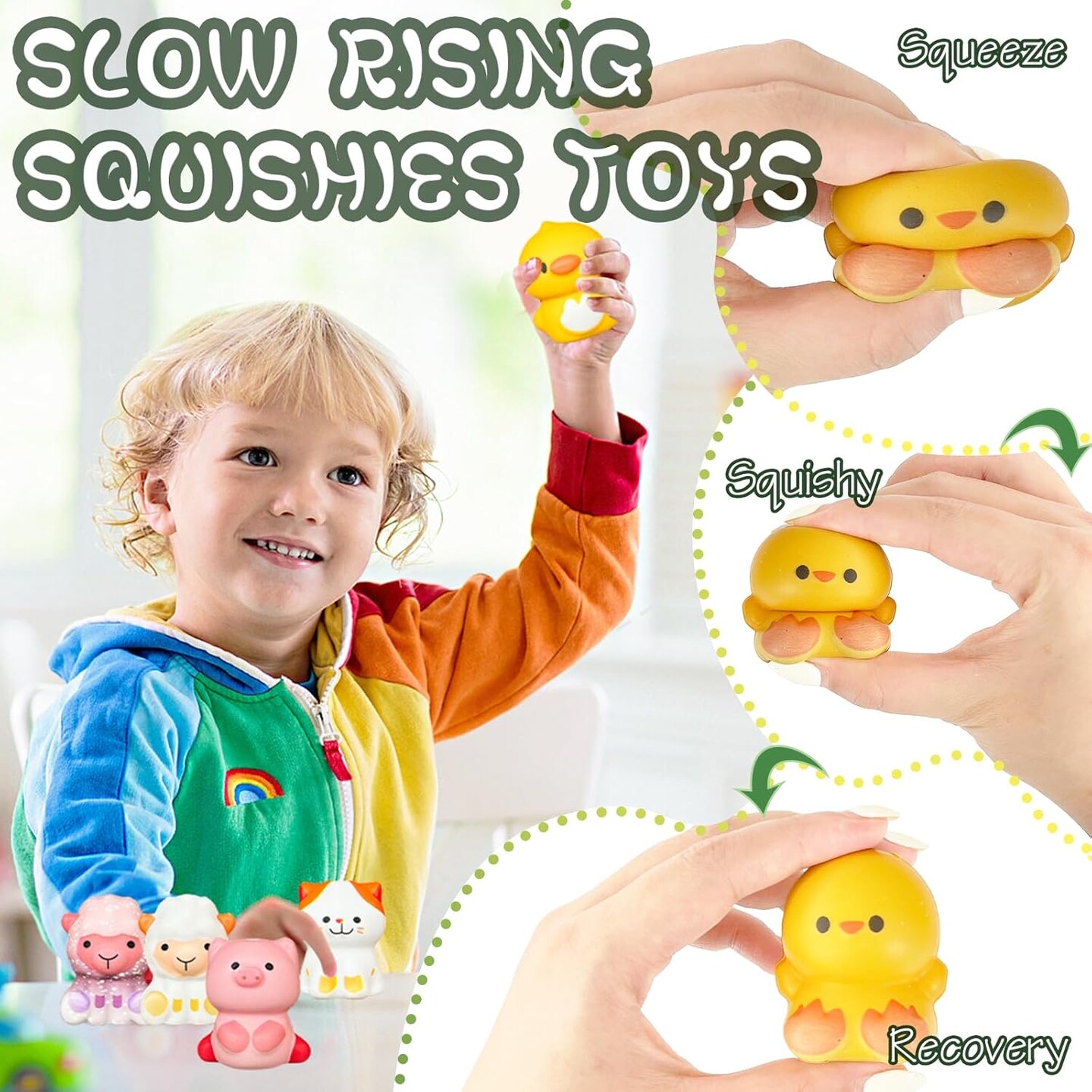 24 Pcs Party Favors Filled with Squishy Toys