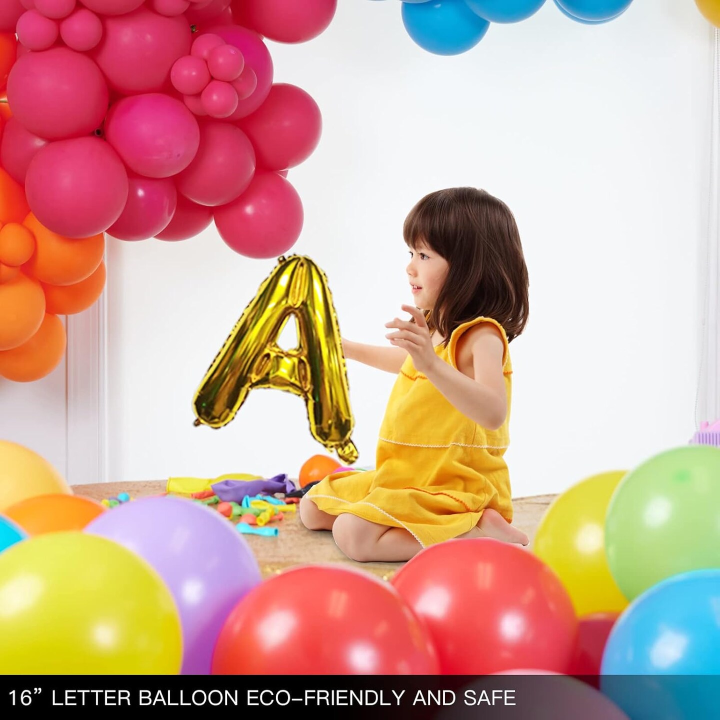 [85 PCS] Foil Personalized Name Happy Birthday Balloons Letters