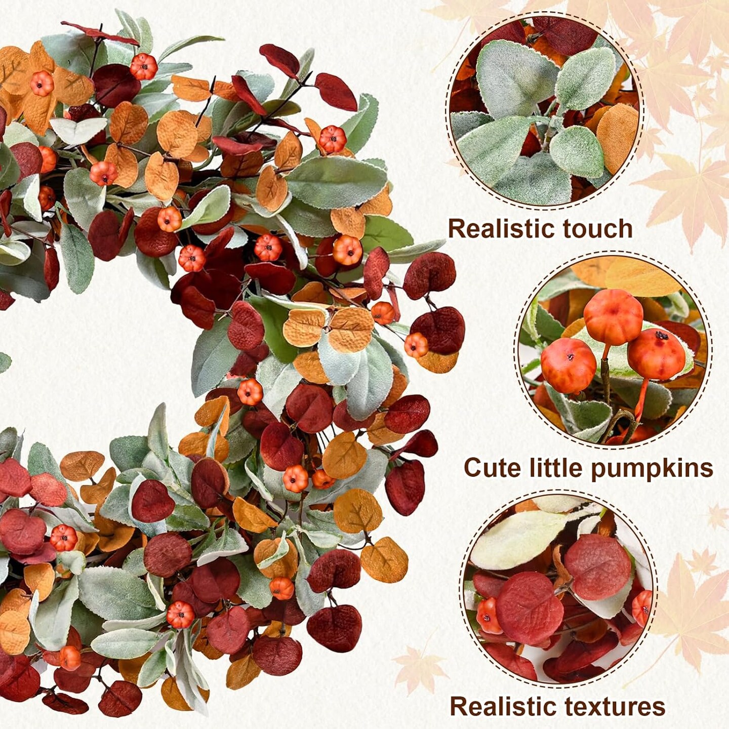 22 in Fall Wreaths for Front Door