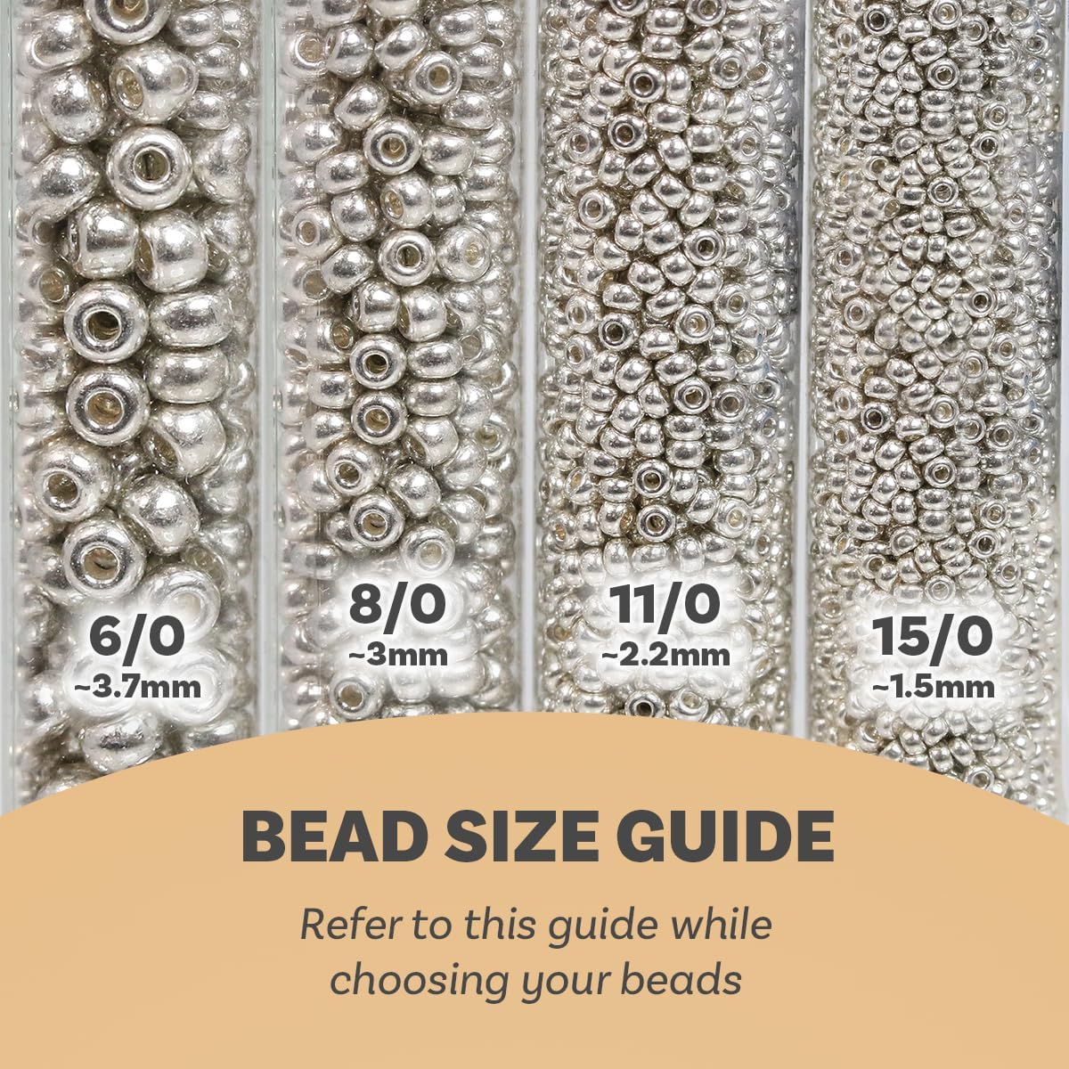 Miyuki Delica Beads, Silver Lined Red
