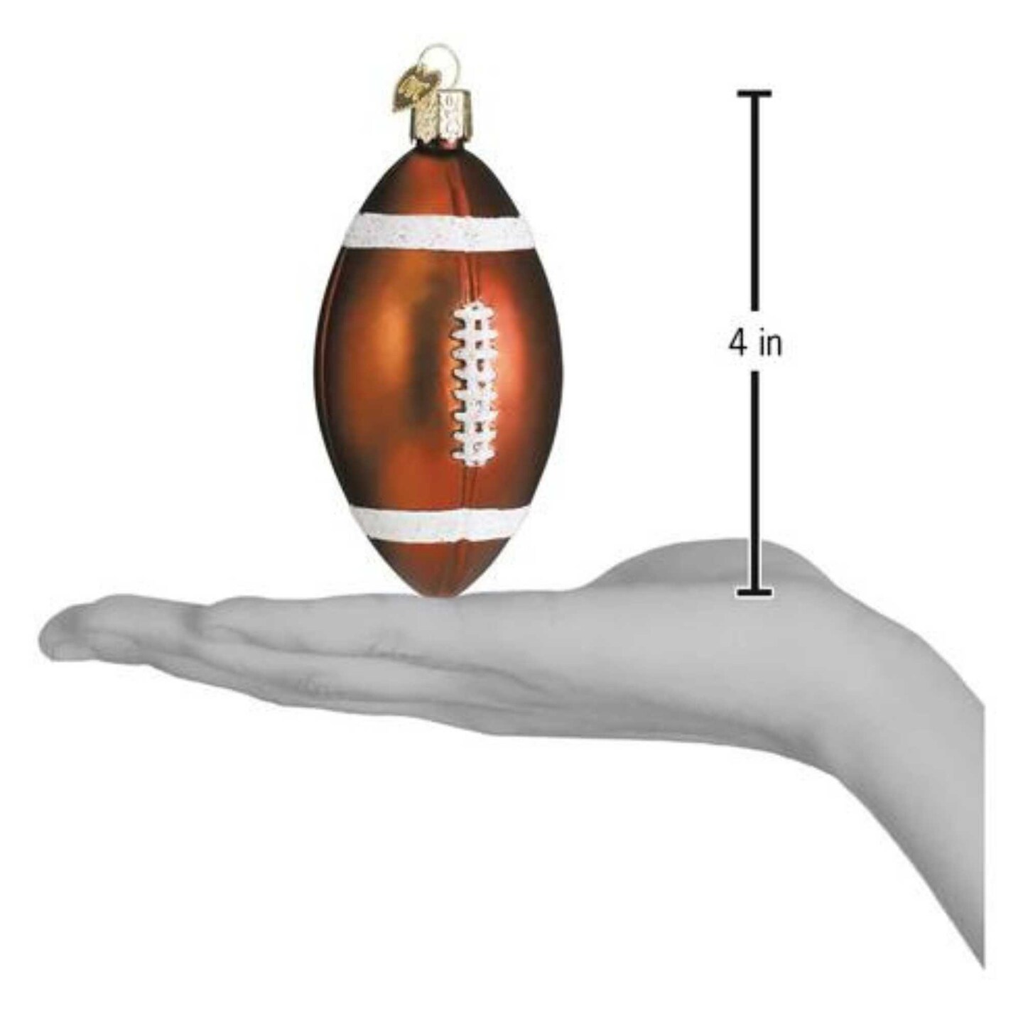 Old World Christmas 3.75 In Football Christmas Tree Ornament , Ornament Sport Pigskin