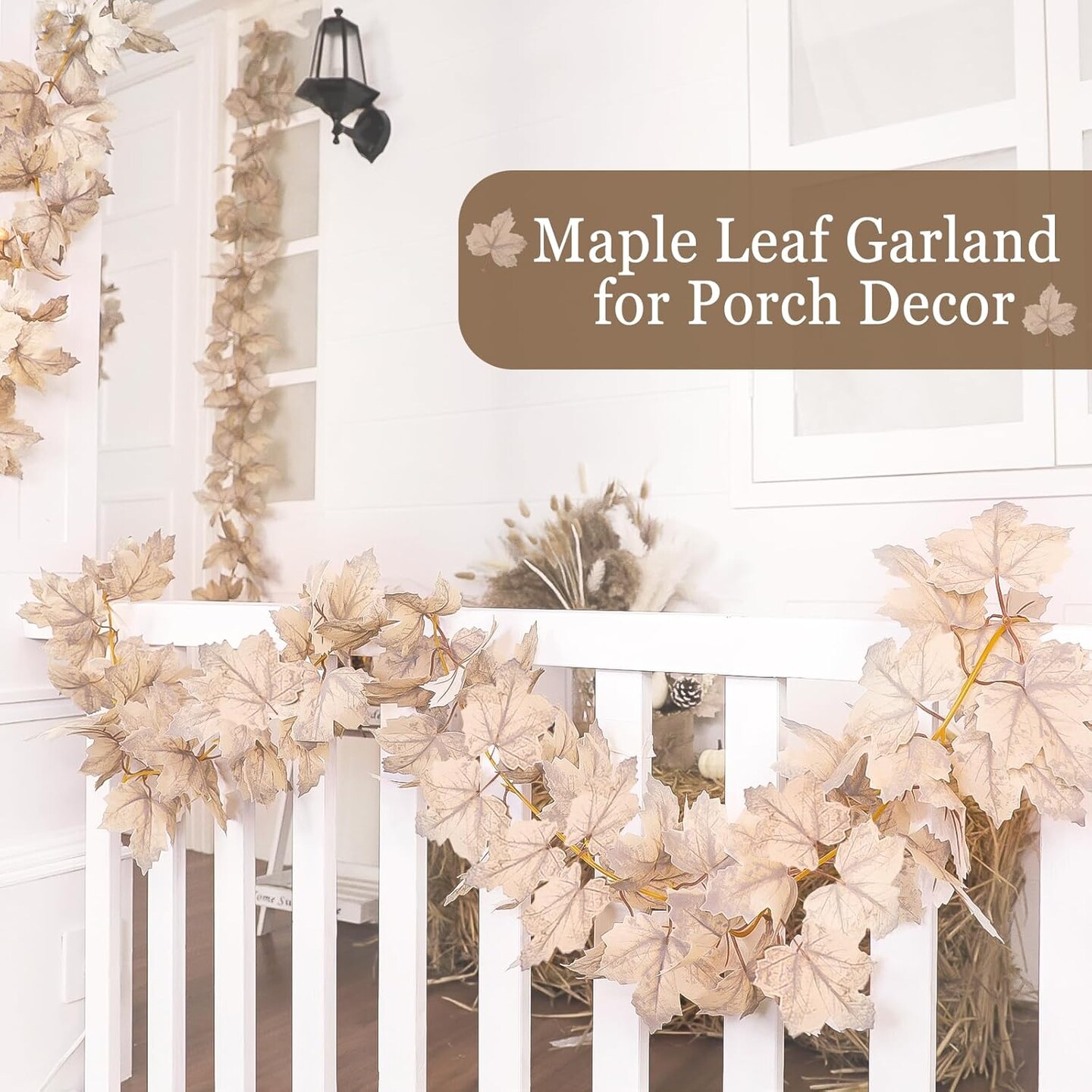 6 FT Fall Garland Maples Leaves