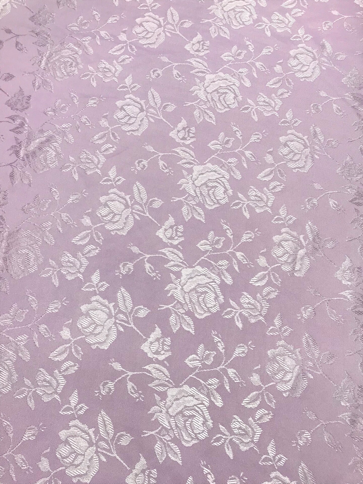 1 Yard Lavender Reversible Jacquard Satin Fabric for Curtains Tablecloth Apparel Crafts 58/60 Inches Width