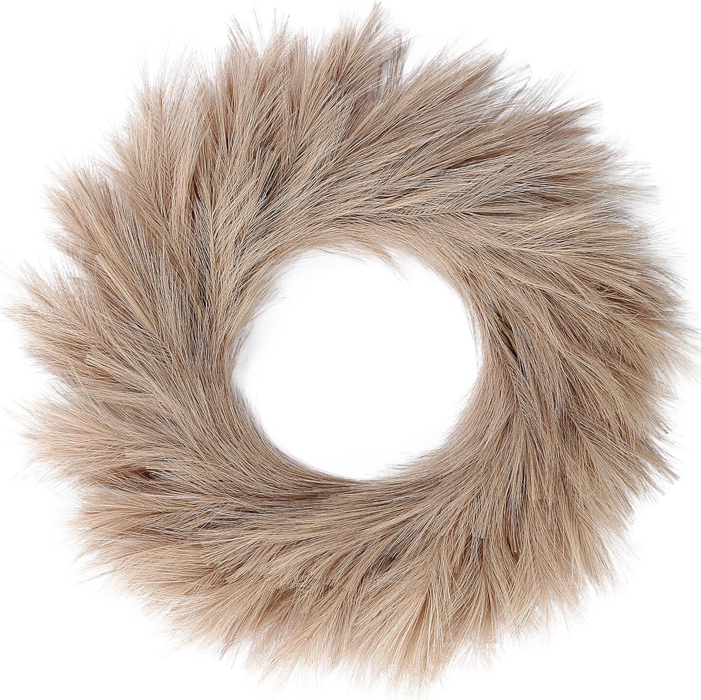 26&#x2019;&#x2019; Faux Pampas Grass Wreath