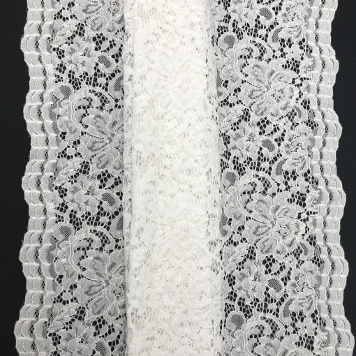 1 Yard White Vintage Corded Lace Fabric for Wedding Gowns Veils Diy Sewing Crafts 52/54” Width