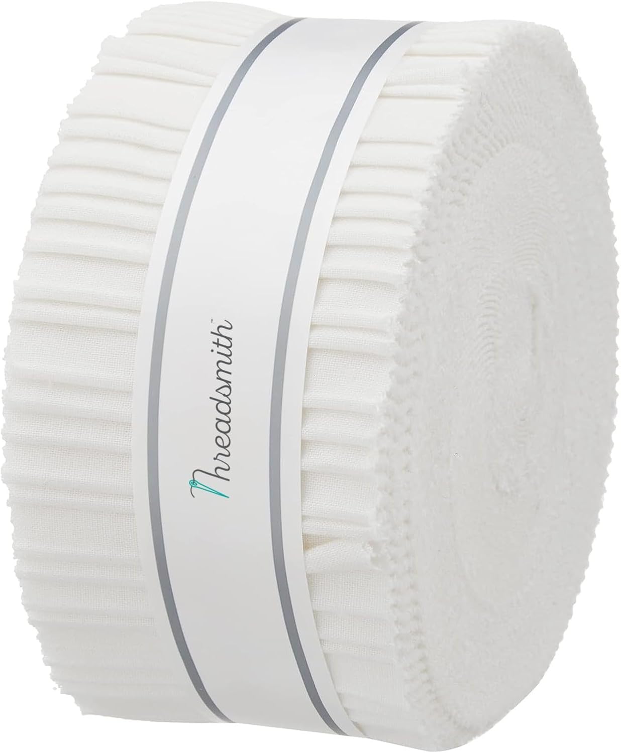 Threadsmith - Jelly Roll - 40 Strips 2.5x44 inches 100% Cotton (White)