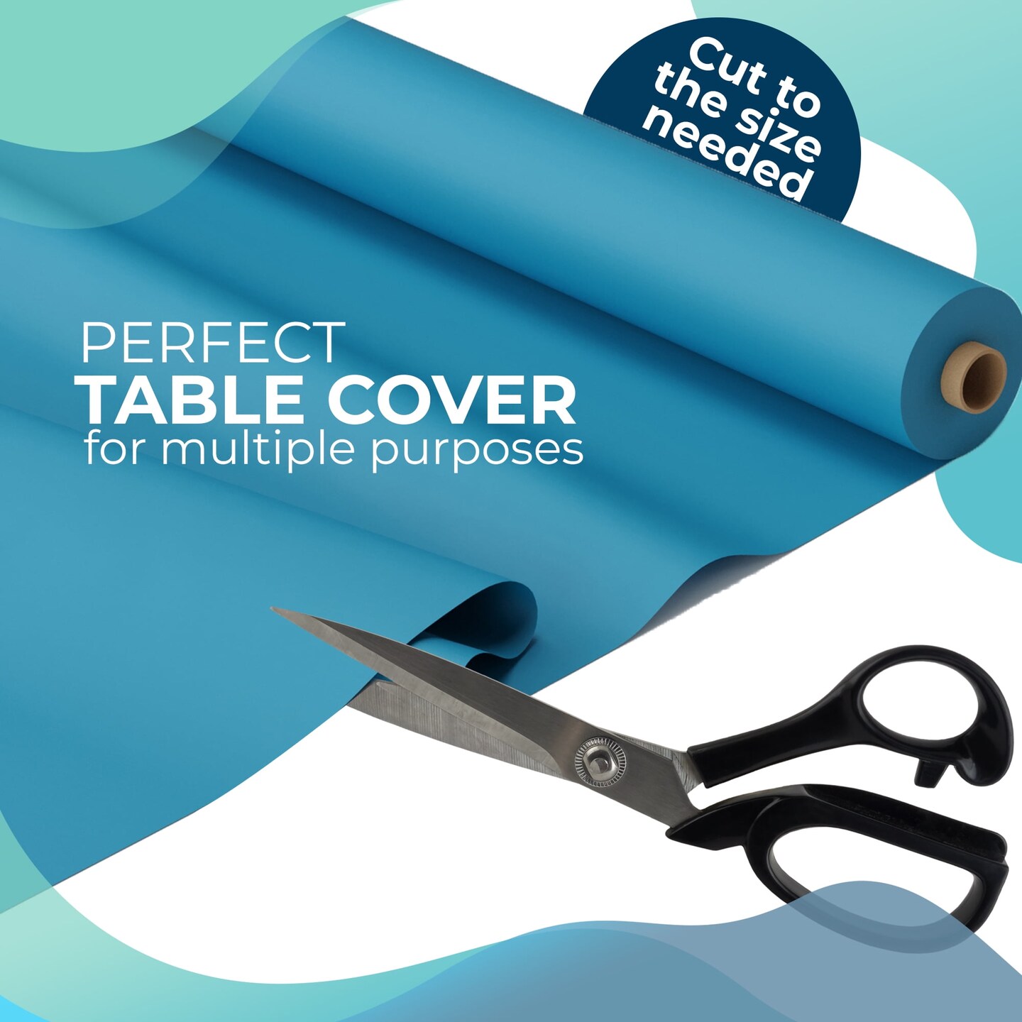 Exquisite Plastic Table Cover Roll – 40" x 100' Disposable Tablecloth Roll – Premium Thick 0.5 MIL Plastic Banquet Roll – Party Table Cover Roll for Events & Catering