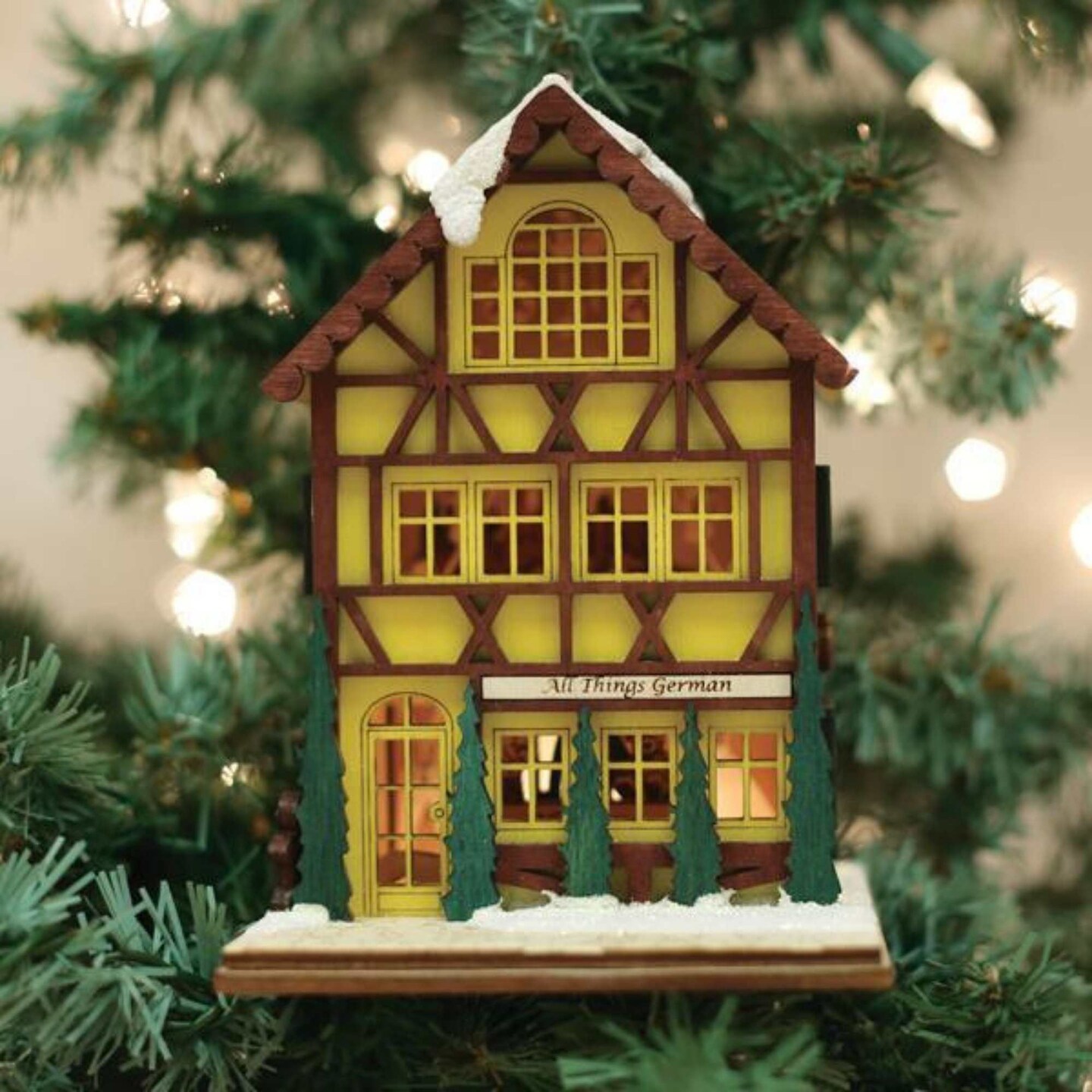 Ginger Cottages 5.25 In All Things German Tree Ornament , Secret Gingerman