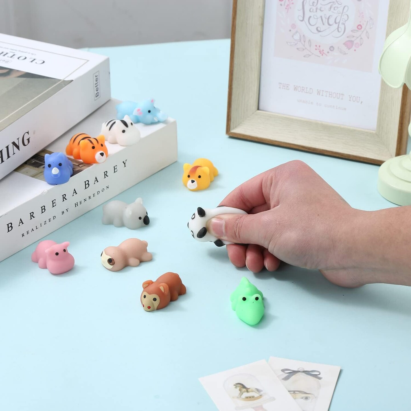 12-Pack Mochi Squishy Animal Toys – Soft Stress Relief Fidget Toys for Kids, Party Favors, Birthday Gifts, Classroom Prizes, and Goodie Bag Stuffers