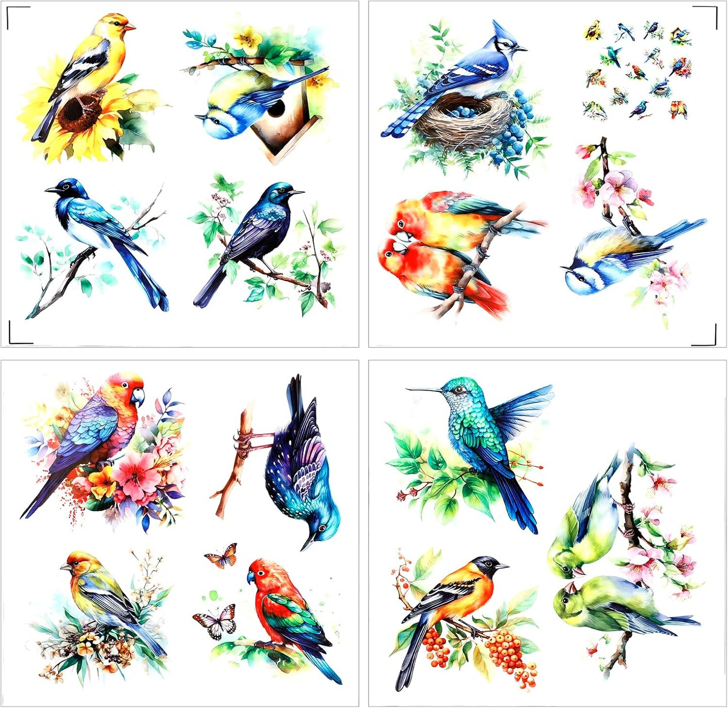 15 Sheets Vintage Rub On Transfers for Crafts (multicolor) 7.8 x 7.8 inches