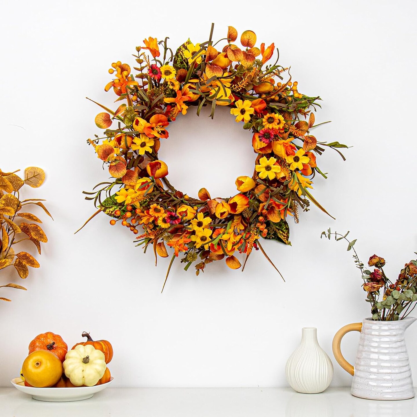 18 Inches Fall Wreaths for Front Door