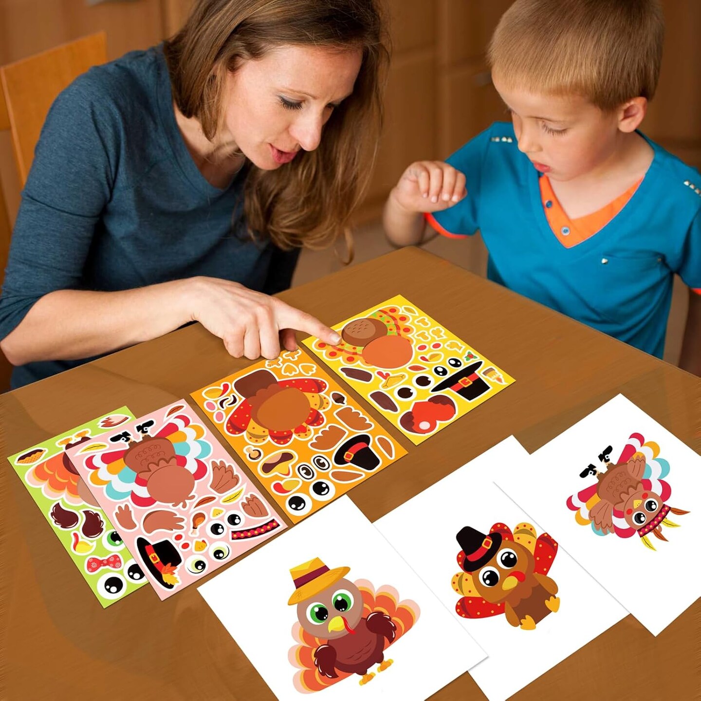52pcs Thanksgiving Crafts for Kids