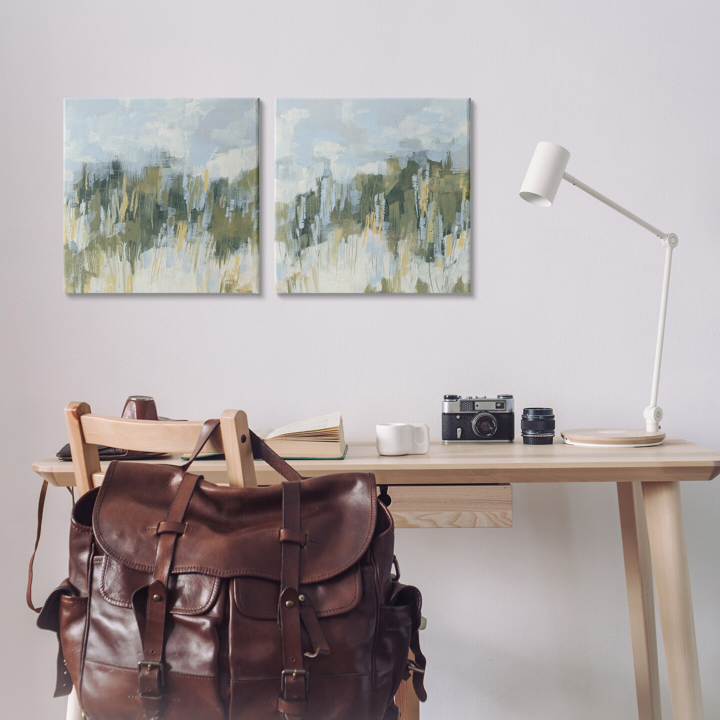 Stupell Industries Abstract Brushed Landscape 2pc Canvas Set Design By June Erica Vess