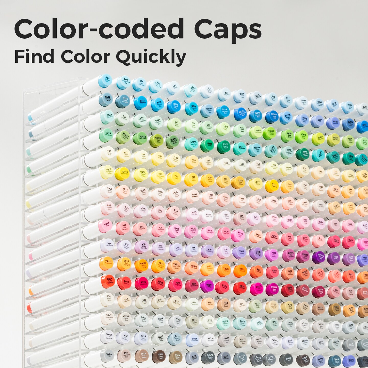 Ohuhu 48-Color Dual Tip Alcohol Markers - Honolulu/ Honolulu B Series