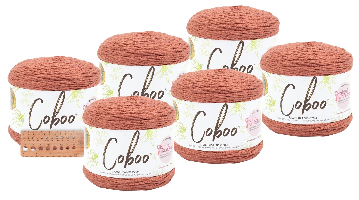 Lion Brand Yarn - Coboo 6 Pack