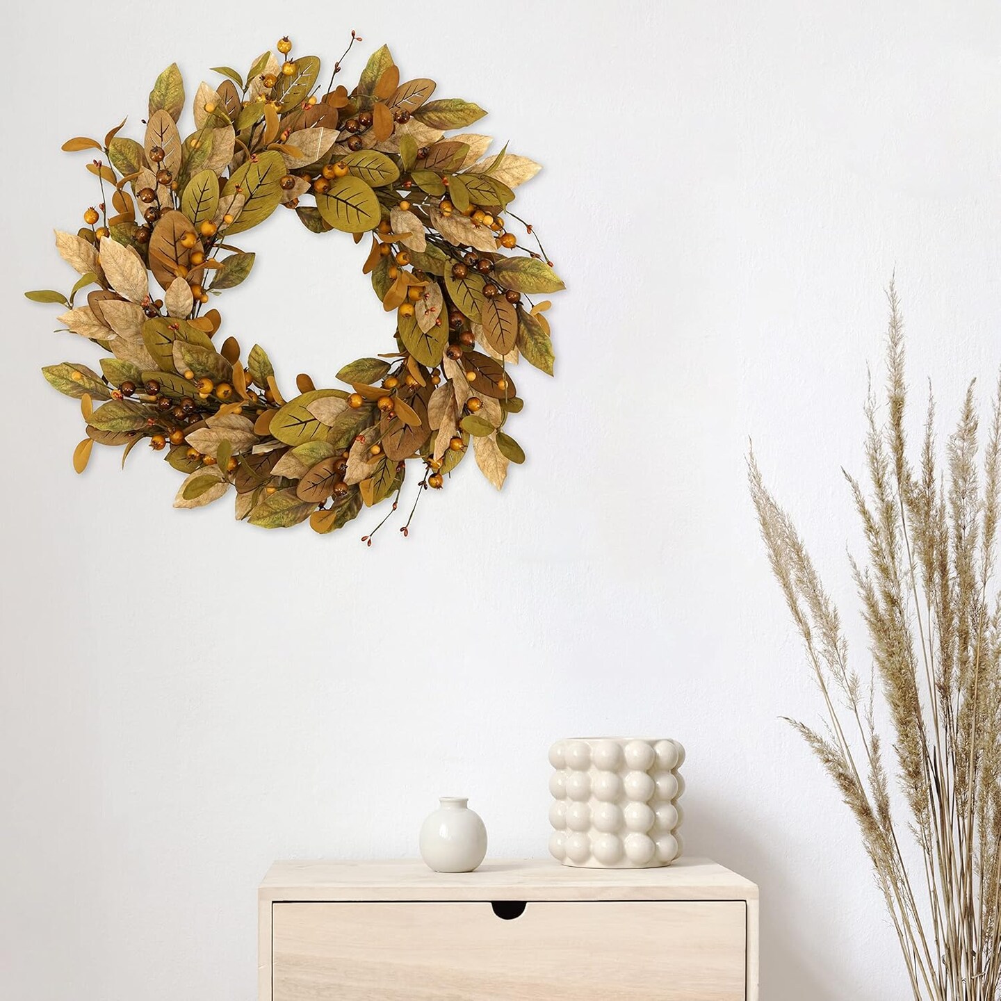 20&#x27;&#x27; Fall Wreath Autumn Wreath for Front Door