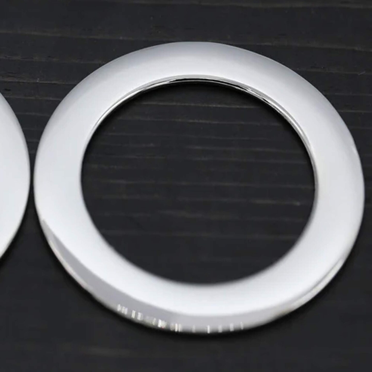 4 Pieces 2 Inch Flat Silver O Rings Durable Purse Rings for Accessories