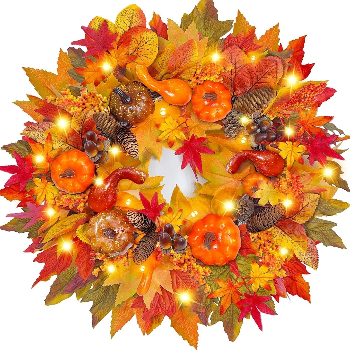 20 Inch Fall Wreath Decor