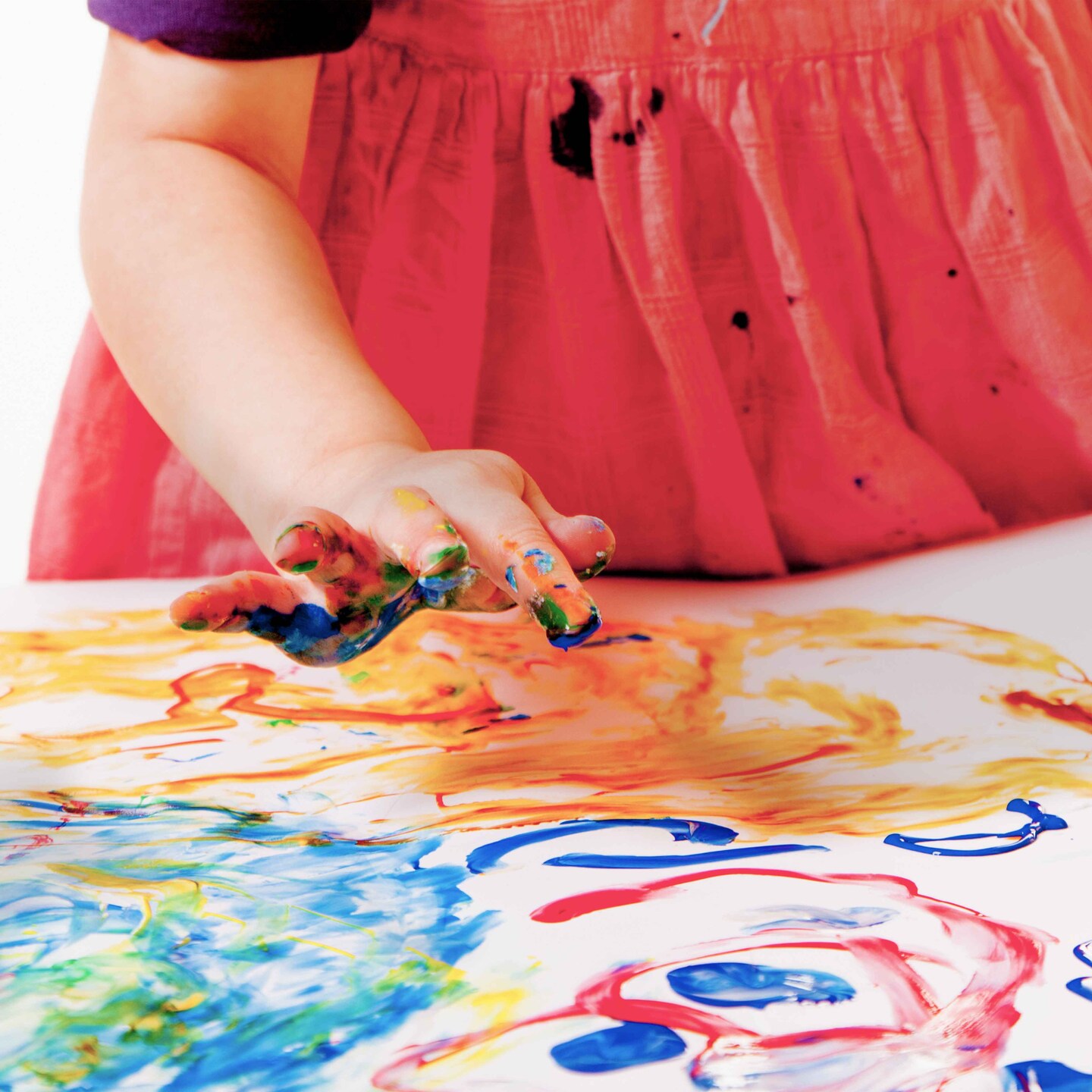 11&#x201D; x 17&#x22; Large Finger Painting Pad (2 Pack, 25 Sheets Each) - 60lb (100gsm) Acid-Free Coated Sheets, Finger Paint Paper for Painting, Drawing, Crafts, Artwork - Kids, Toddlers